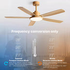 Ceiling Fans with 5 Lights Nordic Style Chandelier Look Fan Lamp