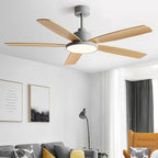 Ceiling Fans with 5 Lights Nordic Style Chandelier Look Fan Lamp