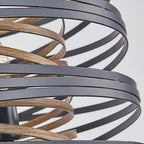 Black Drum Pendant Light Iron Cage Round Cylinder Ceiling Lights