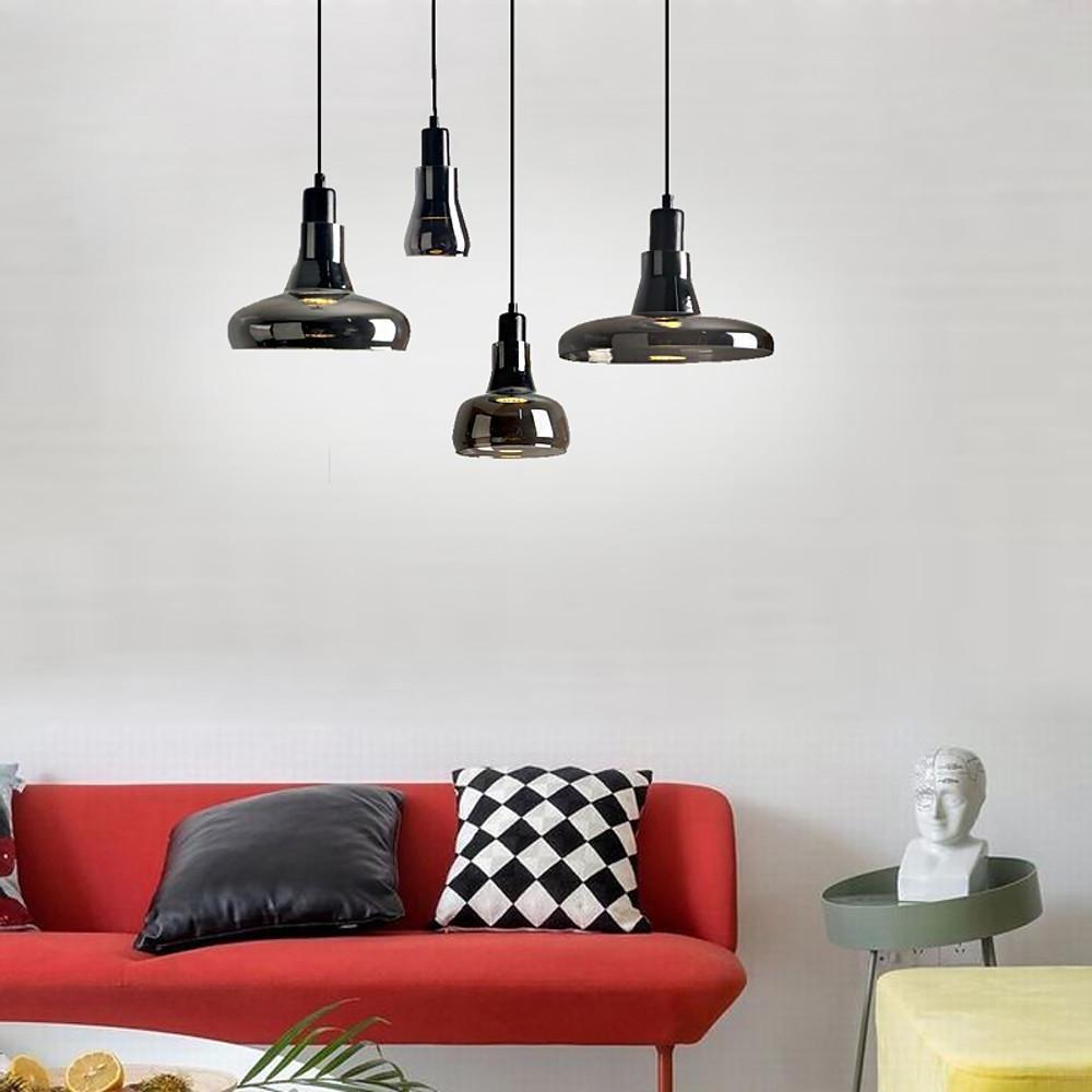 Circular Glass Pendant Lights Modern Nordic Industrial Ceiling Lighting