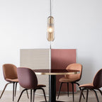 Long Oval Glass LED Nordic Pendant Lighting Hanging Lamp Ceiling Lights