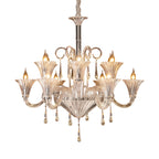 Art Glass Chandeliers French Elegant Hardware Ceiling Lights