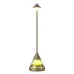 Unique Small Table Lamp Creative Pointed Aluminum Iron Accent Light