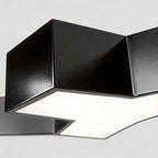 Chandelier Black Modern Industrial Gear-Shaped LED Ceiling Light