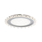 White Round LED Ceiling Light French Full Spectrum Ultra-Thin Flush Mount Light