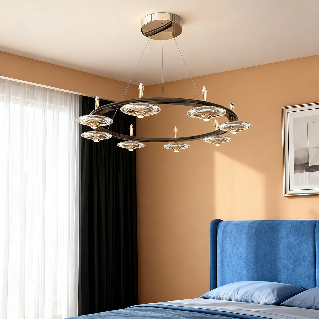 Chandelier with Round Crystals Creative Luxury Ceiling Light