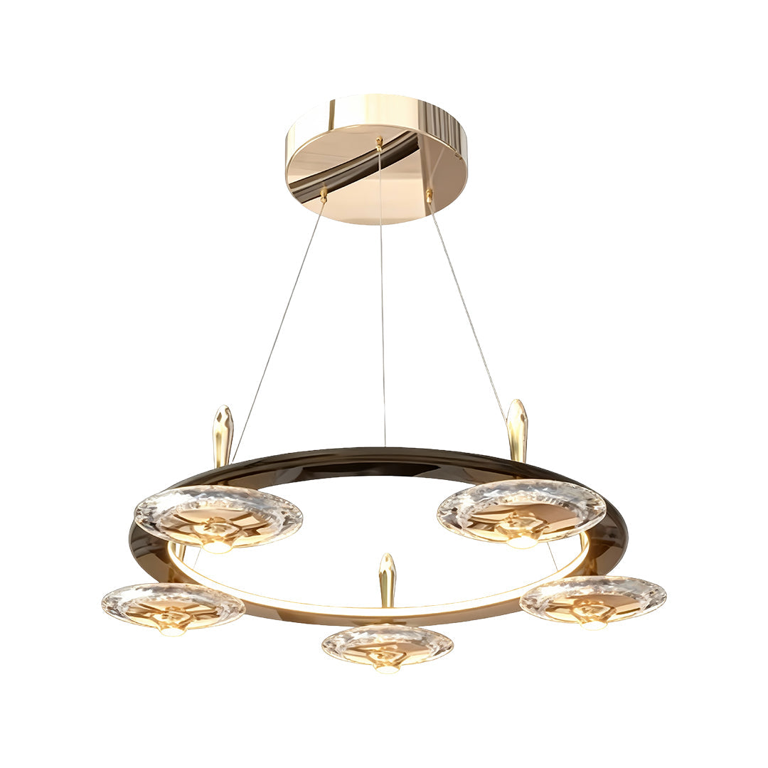Chandelier with Round Crystals Creative Luxury Ceiling Light