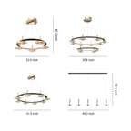 Chandelier with Round Crystals Creative Luxury Ceiling Light