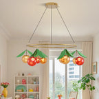 Glass Bulb Chandelier Nordic Creative Cherry LED Artistic