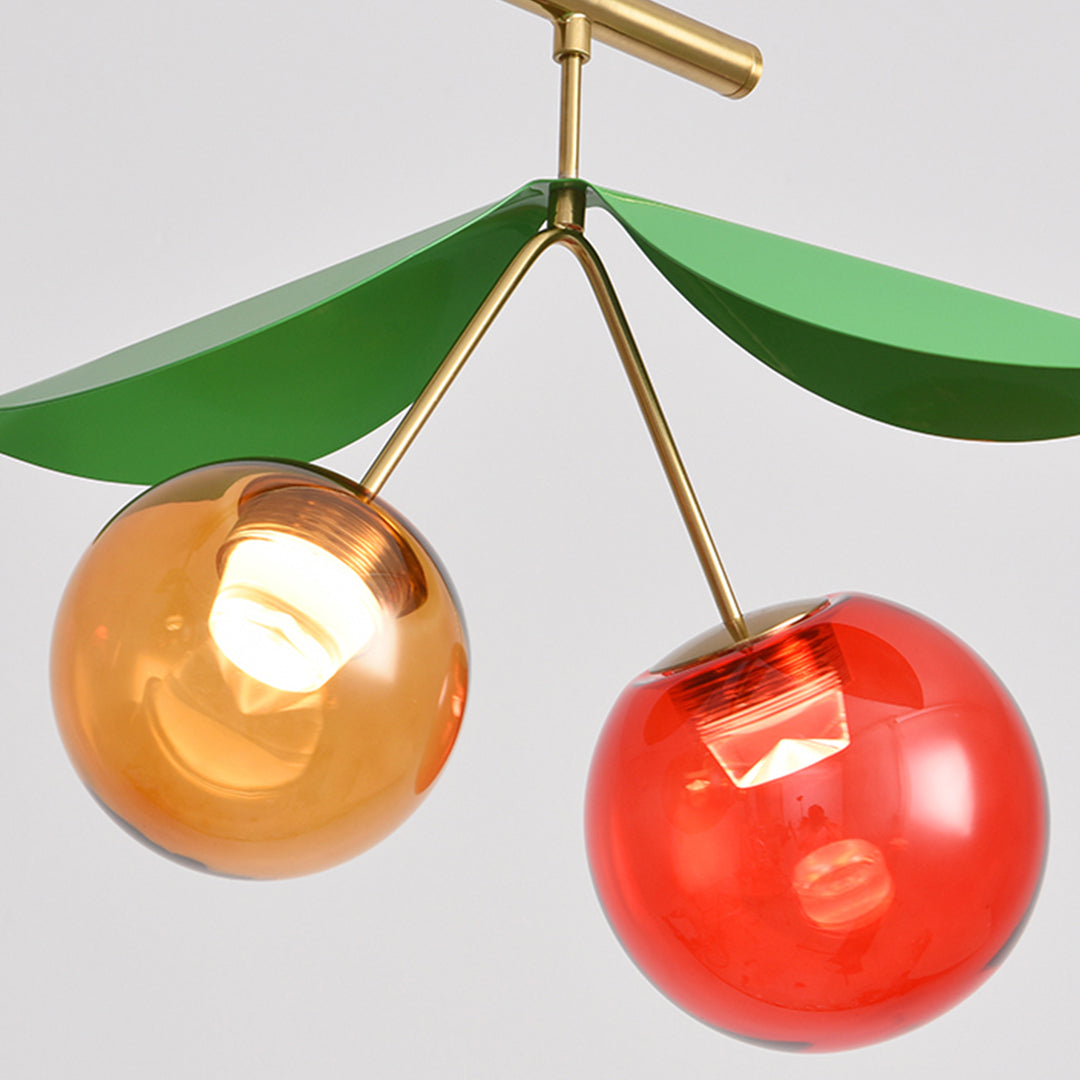 Creative Cherry LED Glass Dome Chandelier Nordic