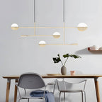 Chic Modern Adjustable Color Temperature LED Iron Linear Pendant Lamp