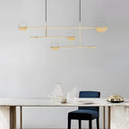 Chic Modern Adjustable Color Temperature LED Iron Linear Pendant Lamp