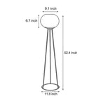 Outdoor LED Floor Lights Waterproof Solar Tripod Metal Lamp