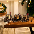 Modern Gold Table Lamp Christmas Snowfall Car Ornament Lamp