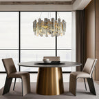 Contemporary Crystal Chandeliers Eye-Protecting Ceiling Light