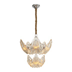 Modern Large Chandeliers Luxury Copper Glass Ceiling Light
