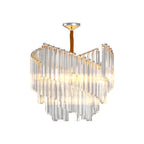 Vintage Crystal Chandeliers Full Copper Luxury Ceiling Light