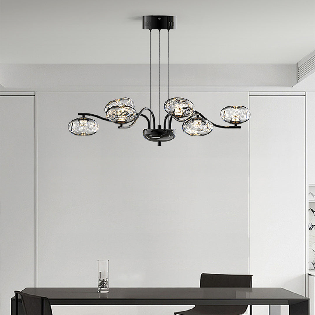 Modern LED Chandelier Full Spectrum Magic Bean Glass Light