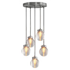 Modern Copper Chandelier Creative Luxury Glass Ceiling Light