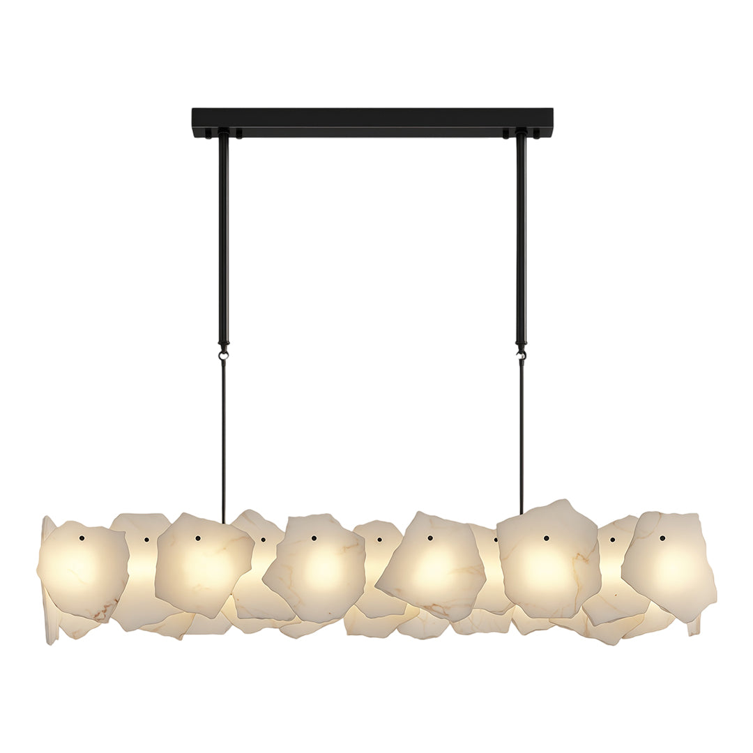 Modern LED Chandelier Cloud Stone Full Copper Ceiling Light