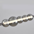 Minimalist LED Silver Pendant Light For Kitchen Island Modern