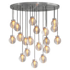 Modern Copper Chandelier Creative Luxury Glass Ceiling Light