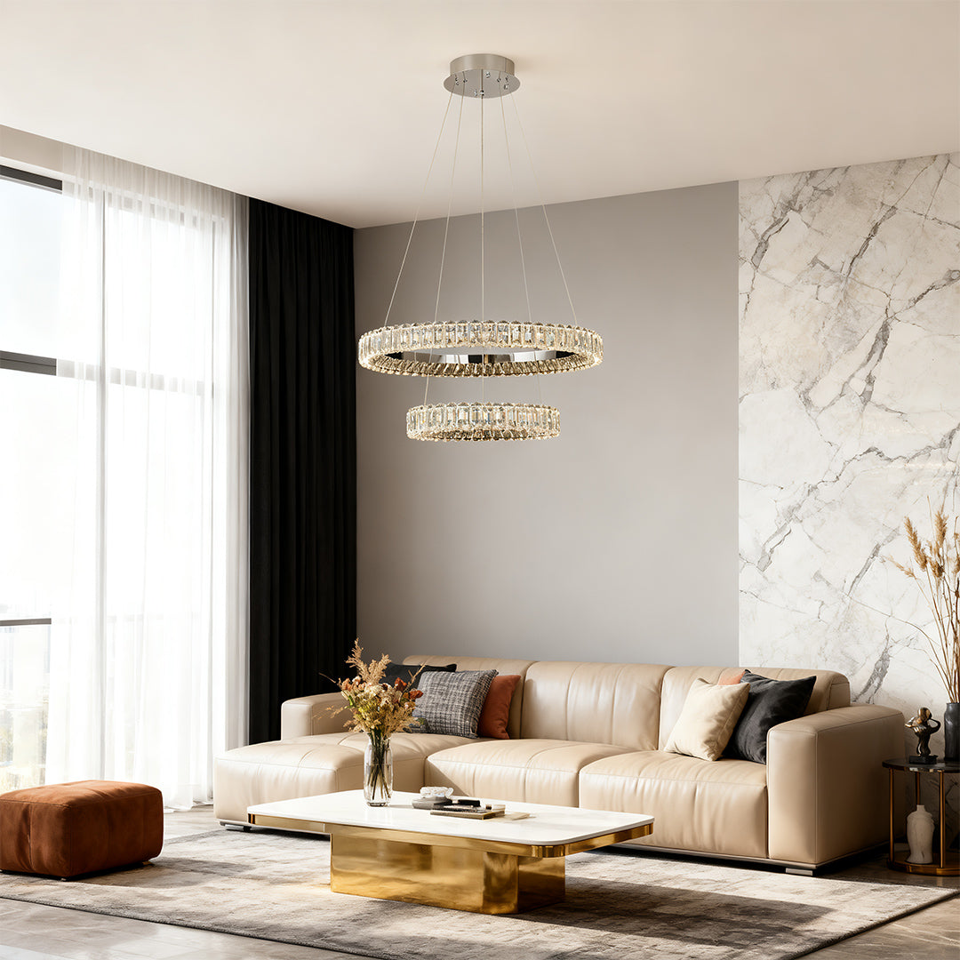 Circle Chandelier Minimalist Luxury Ring Ceiling Lights