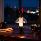 Circle Table Lamp with Iron Body Acrylic Shade Decorative Light