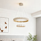 Chrome Chandeliers Italian Luxury Crystal Ceiling Lights