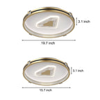 Circular Geometric Three Step Dimming LED Modern Ceiling Lights Fixture