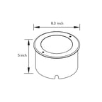 LED Well Light Outdoor Minimalist Style