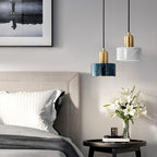 Small Pendant Light Fixtures Electroplated Metal Resin LED Modern Lighting