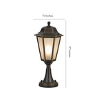 Light for Pillar Outdoor Hexagonal Modern Creative Retro Lamp