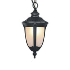 Outdoor Porch Pendant Light Black Metal Simple Ceiling Lamp