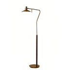 Vintage Gold Floor Lamp Adjustable Industrial Tall Mid-Century Lamp