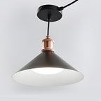 Black Outdoor Pendant Light Solar Waterproof LED Ceiling Light