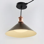 Black Outdoor Pendant Light Solar Waterproof LED Ceiling Light