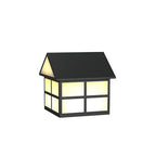 Gate Pillar Top Lights House-Shaped Outdoor Metal Light