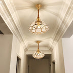 Classic Glass Flowers Elegant 3 Step Dimming European-Style Chandelier
