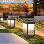 Modern Rectangular Landscape Lamp Sleek Stainless Steel Outdoor Lighting