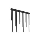 Linear Design Electroplated Metal LED Wireless Control Ceiling Lights
