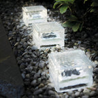 Outdoor Ice Cube Lights Modern Intelligent Solar Step Light