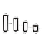 Bollard Landscape Lights Modern Black LED Cylindrical Light