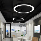 LED Pendant Ring Ceiling Light Modern Metal Acrylic Light