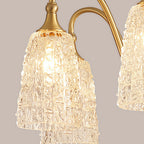 Brass Vintage Chandelier Ornate Classic Glass Ceiling Lights
