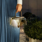 Clear Pendant Lights Solar-Powered LED Handle Hanging Light Fixtures