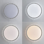 White Ceiling Fan with Light Minimalist Bladeless Fan Lamp
