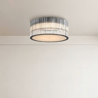 Modern Minimalist Crystal Flush Mount
