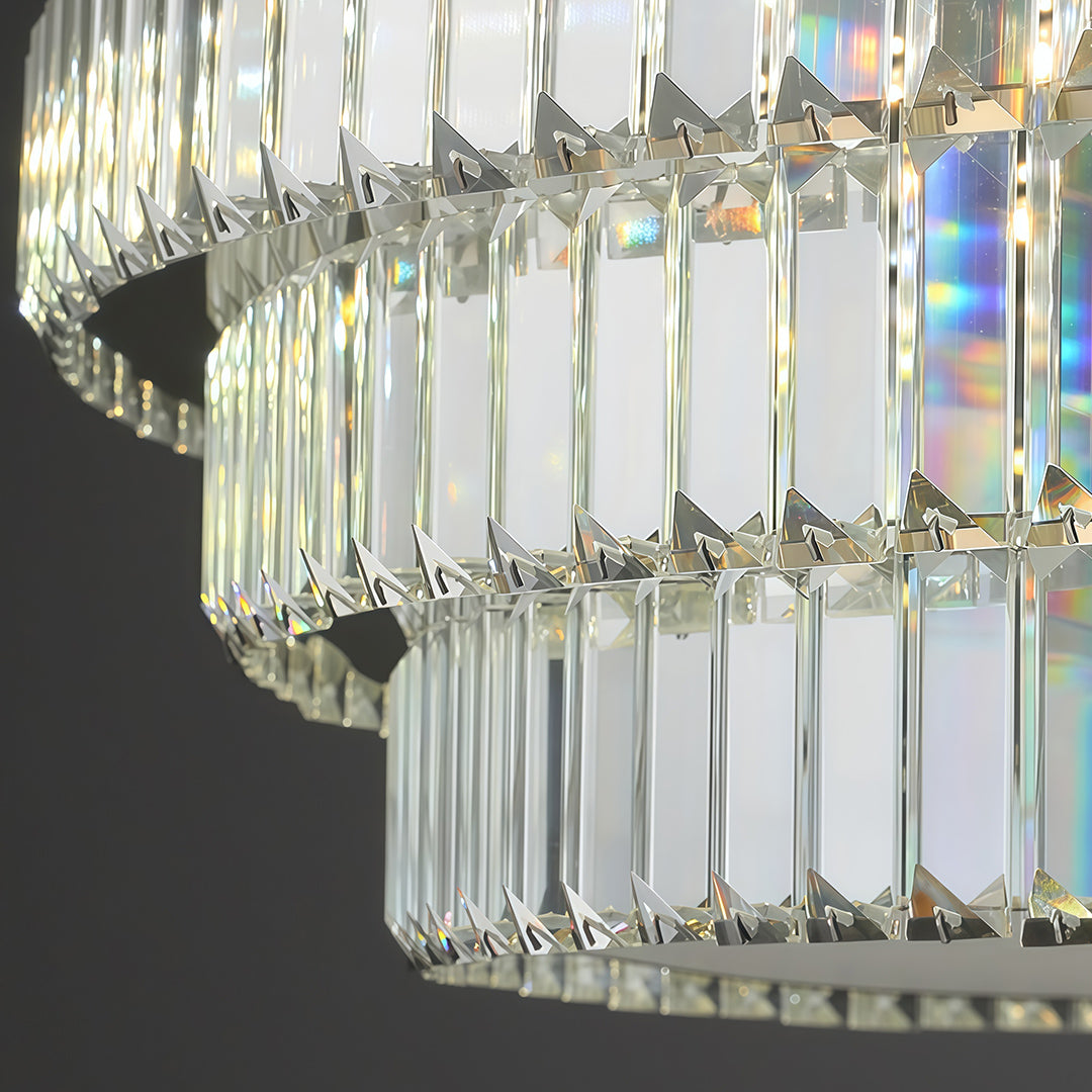 LED Flush Mount Lighting Luxury Eye-Protecting Crystal Lamp