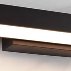 [Open-Box]Outdoor Motion Sensor Black Rectangle Wall Light